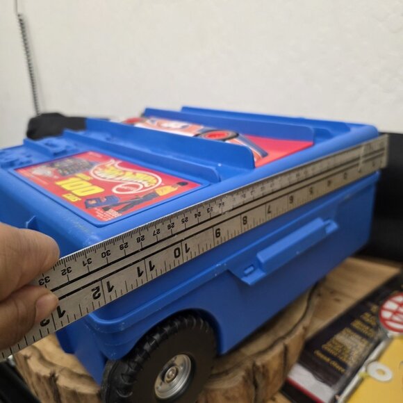 Hot Wheels Vintage 1997 100 Car Rolling Carrying Case W/Extended Handle No Cars - Picture 10 of 12